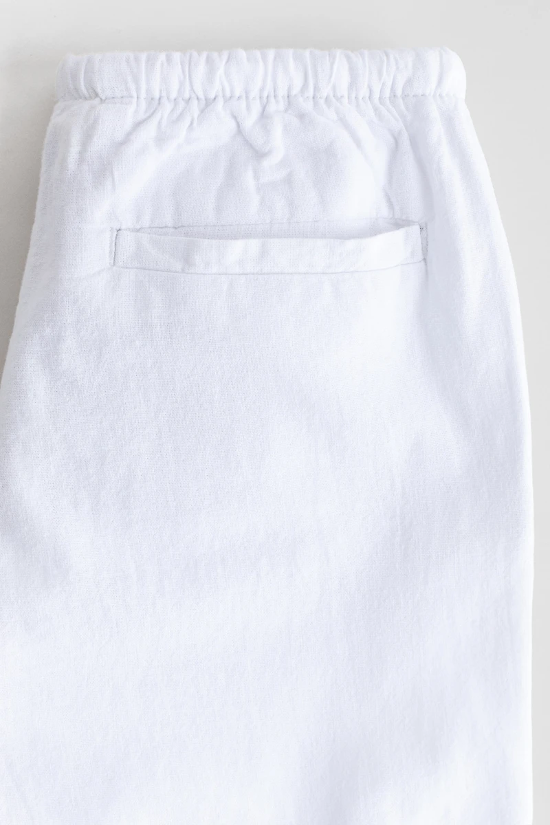 Linen-Blend Pants