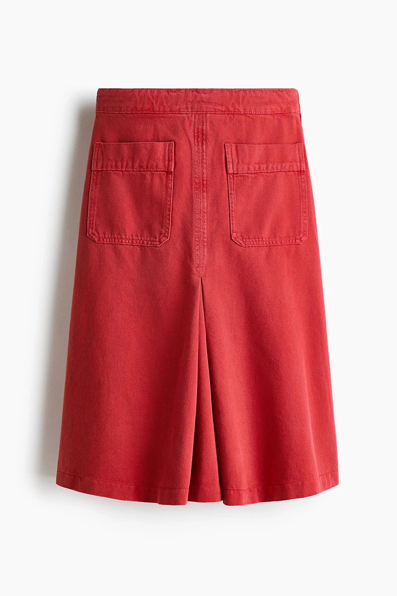 A-Line Twill Skirt