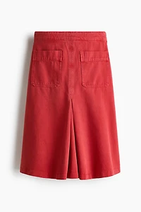 A-Line Twill Skirt