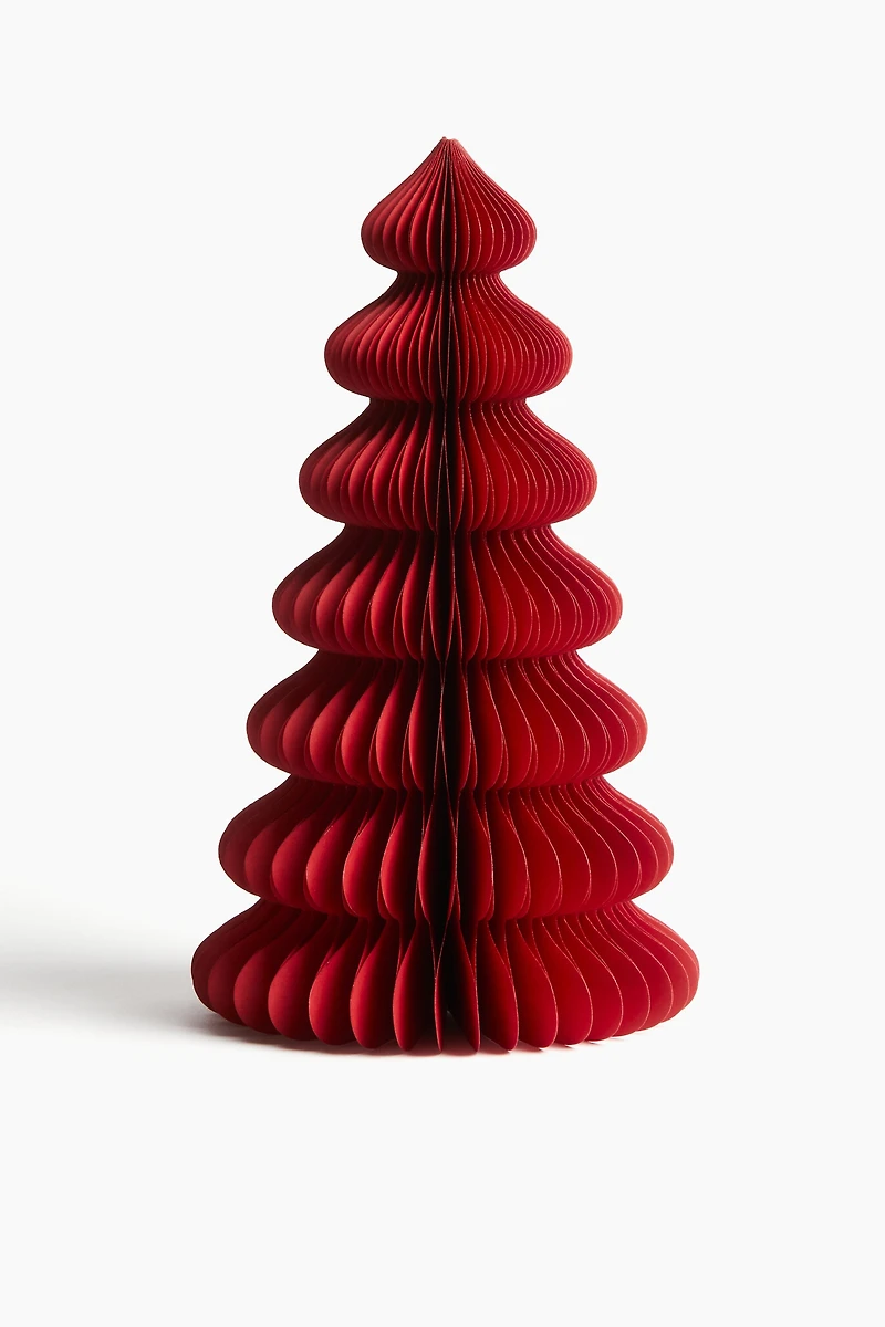 Grande décoration de papier en forme sapin