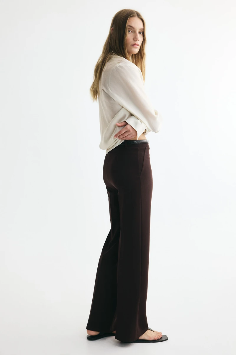 Pantalon droit avec ceinture