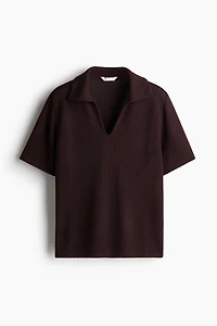 Knit Top with Collar