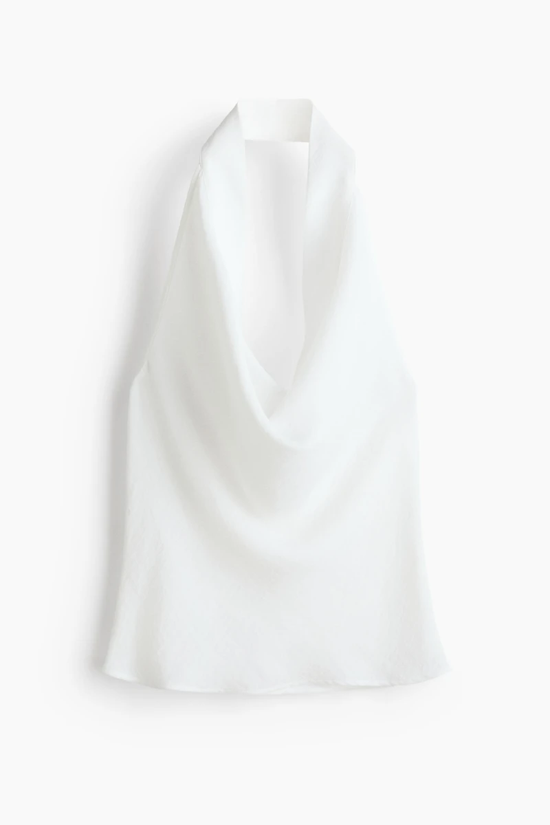 Cowl-Neck Halterneck Top