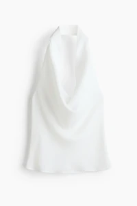 Cowl-Neck Halterneck Top