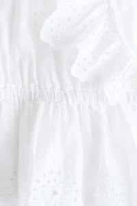Blouse en coton avec broderie anglaise