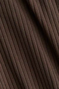 Wide-Leg Rib-Knit Pants