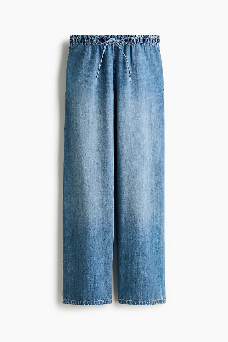 Denim Pull-On Pants