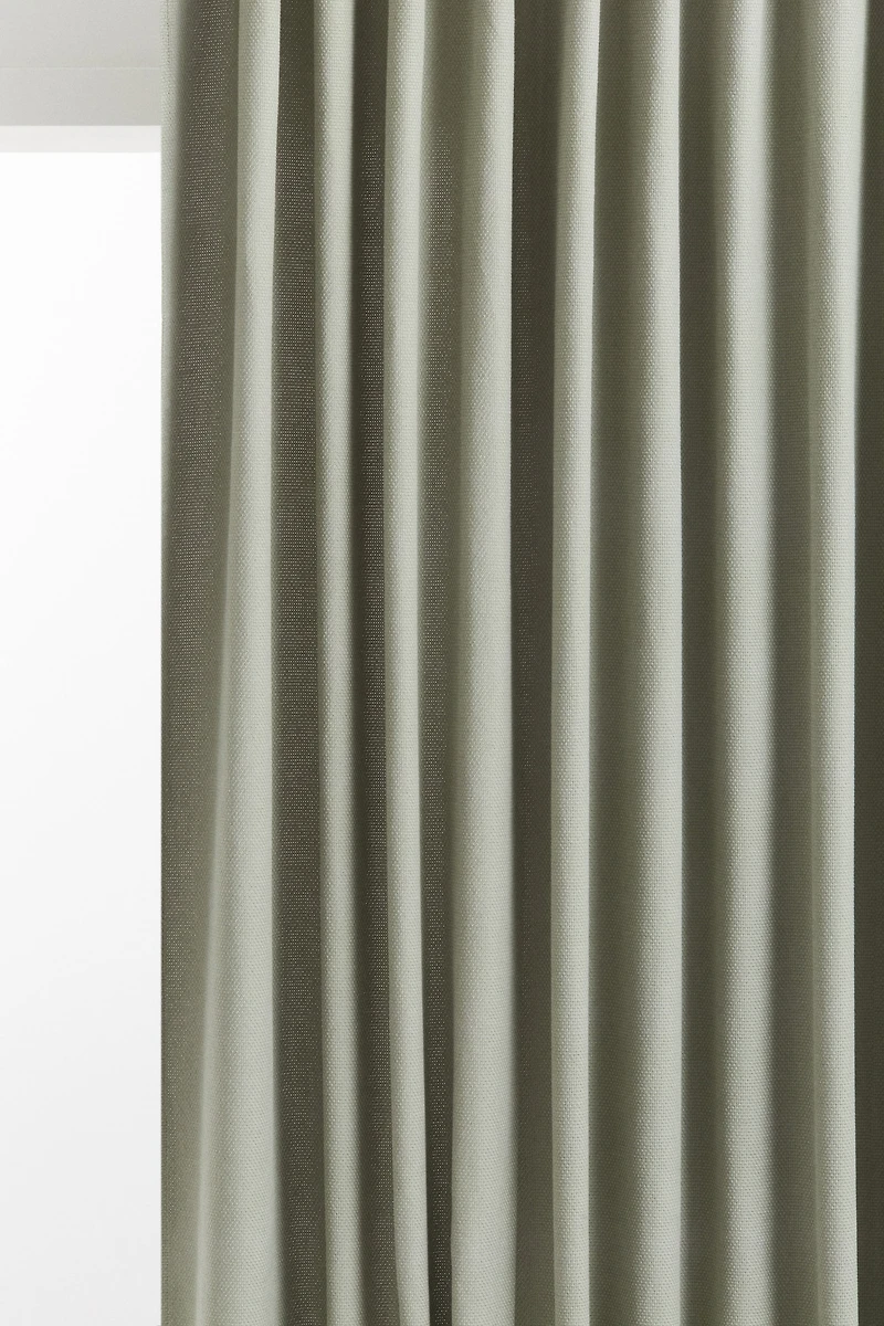 Single-pack Wide Cotton Curtain Panel