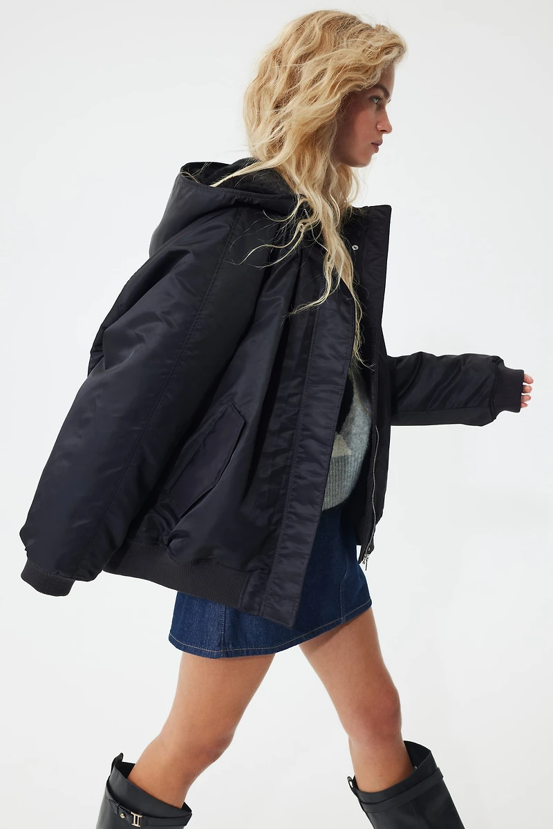 Oversized Bomber Jacket