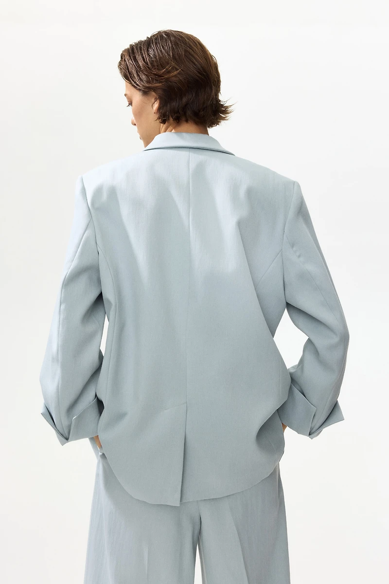 Linen-Blend Blazer