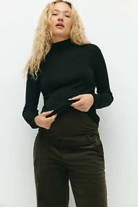 Pantalon MAMA évasé en velours côtelé