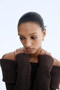 Rib-Knit Off-the-Shoulder Top