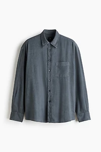 Relaxed-Fit Linen-Blend Shirt