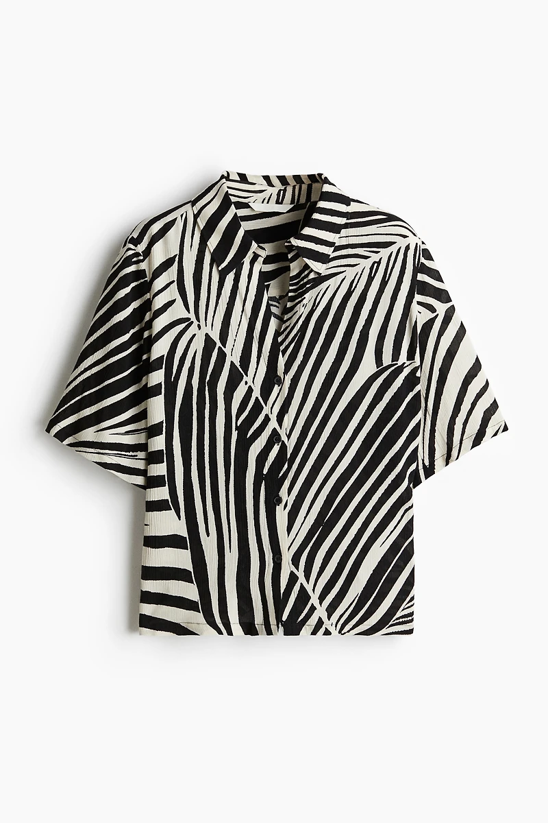 Crinkled Viscose Shirt