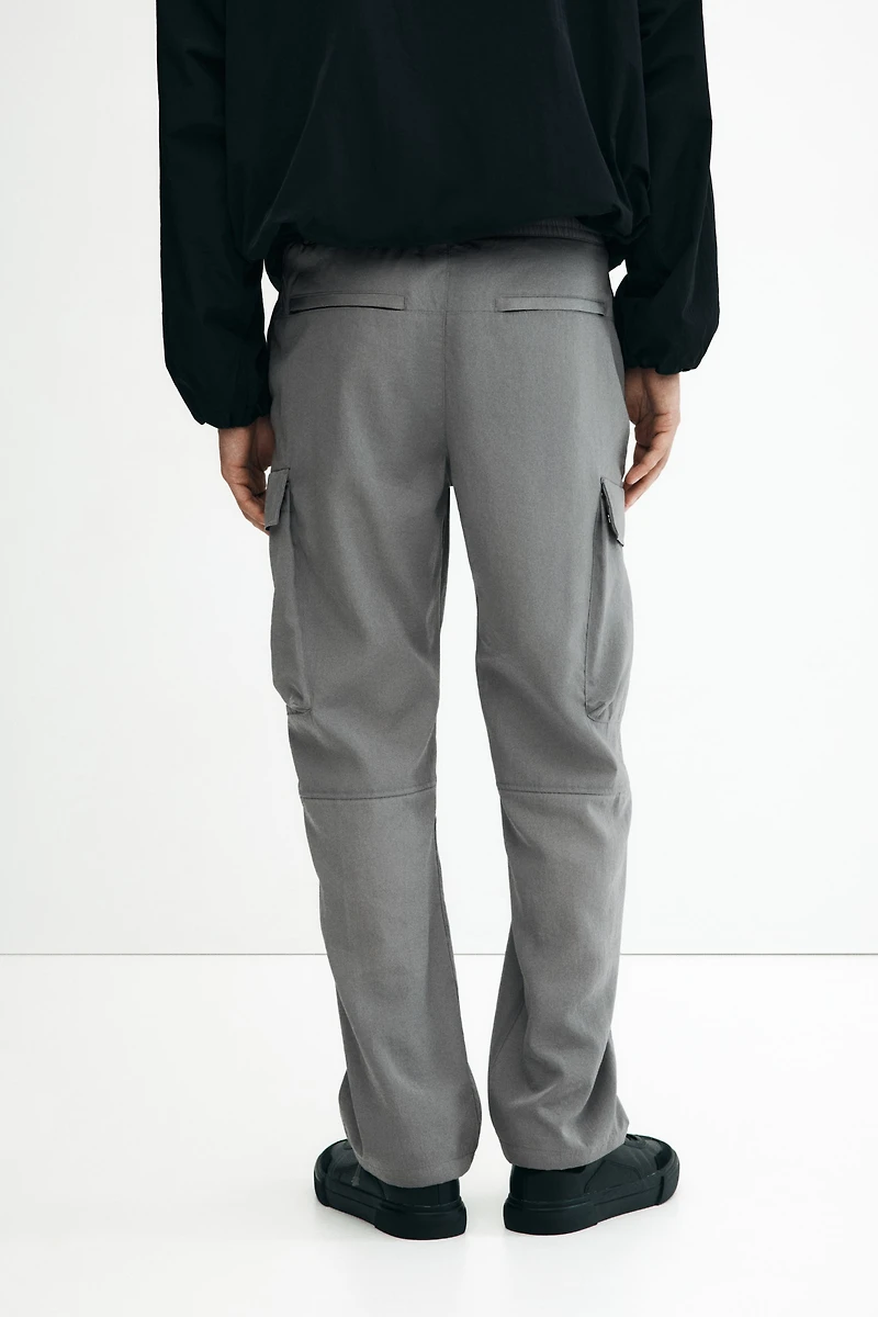 Relaxed-Fit Nylon Cargo Pants