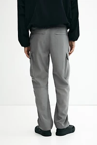 Relaxed-Fit Nylon Cargo Pants
