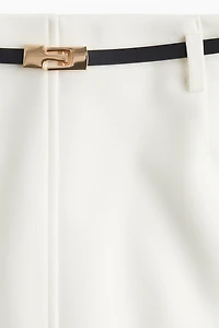 Pencil Skirt with Belt