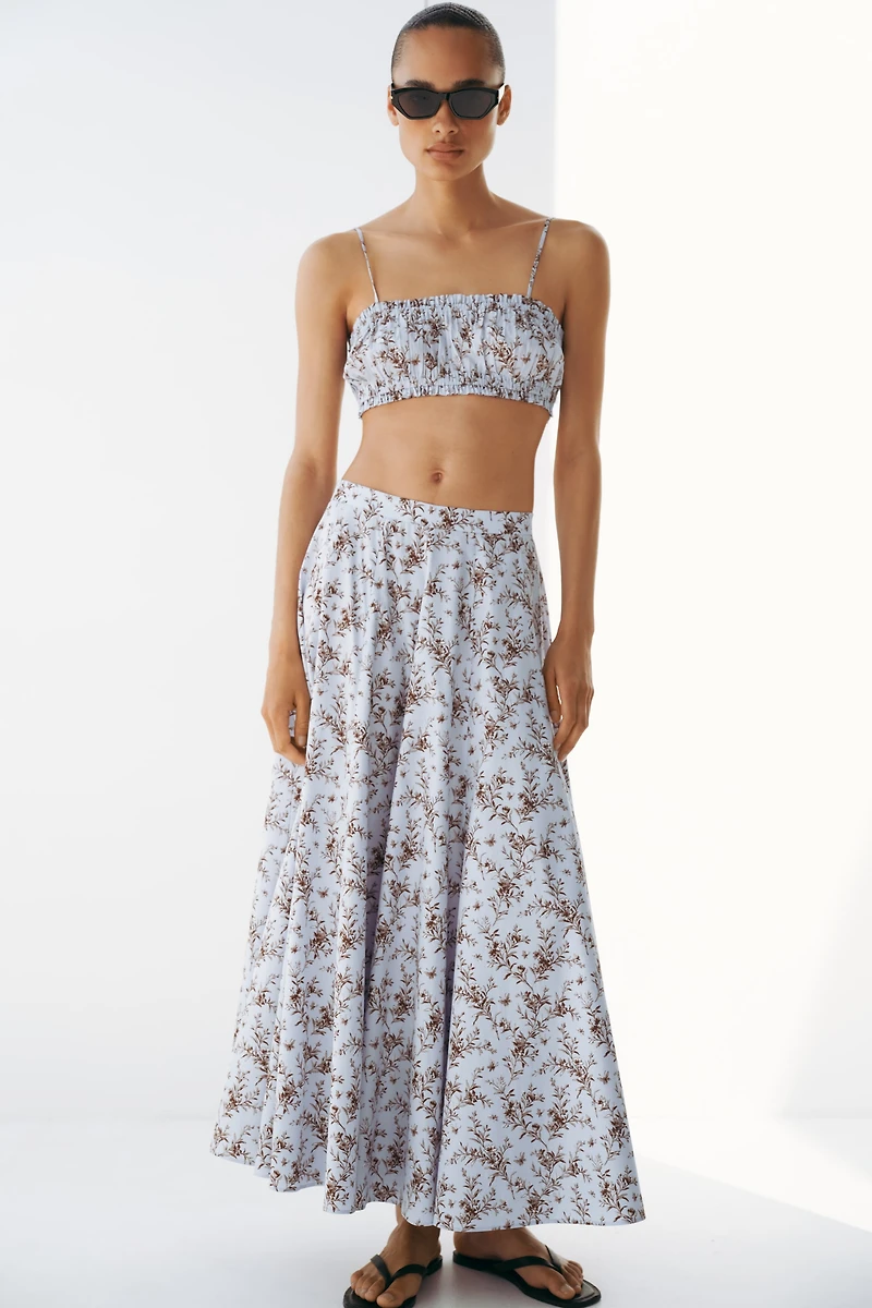 Cotton Poplin Skirt