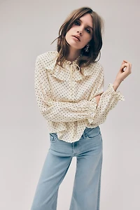 Ruffle-Trimmed Blouse