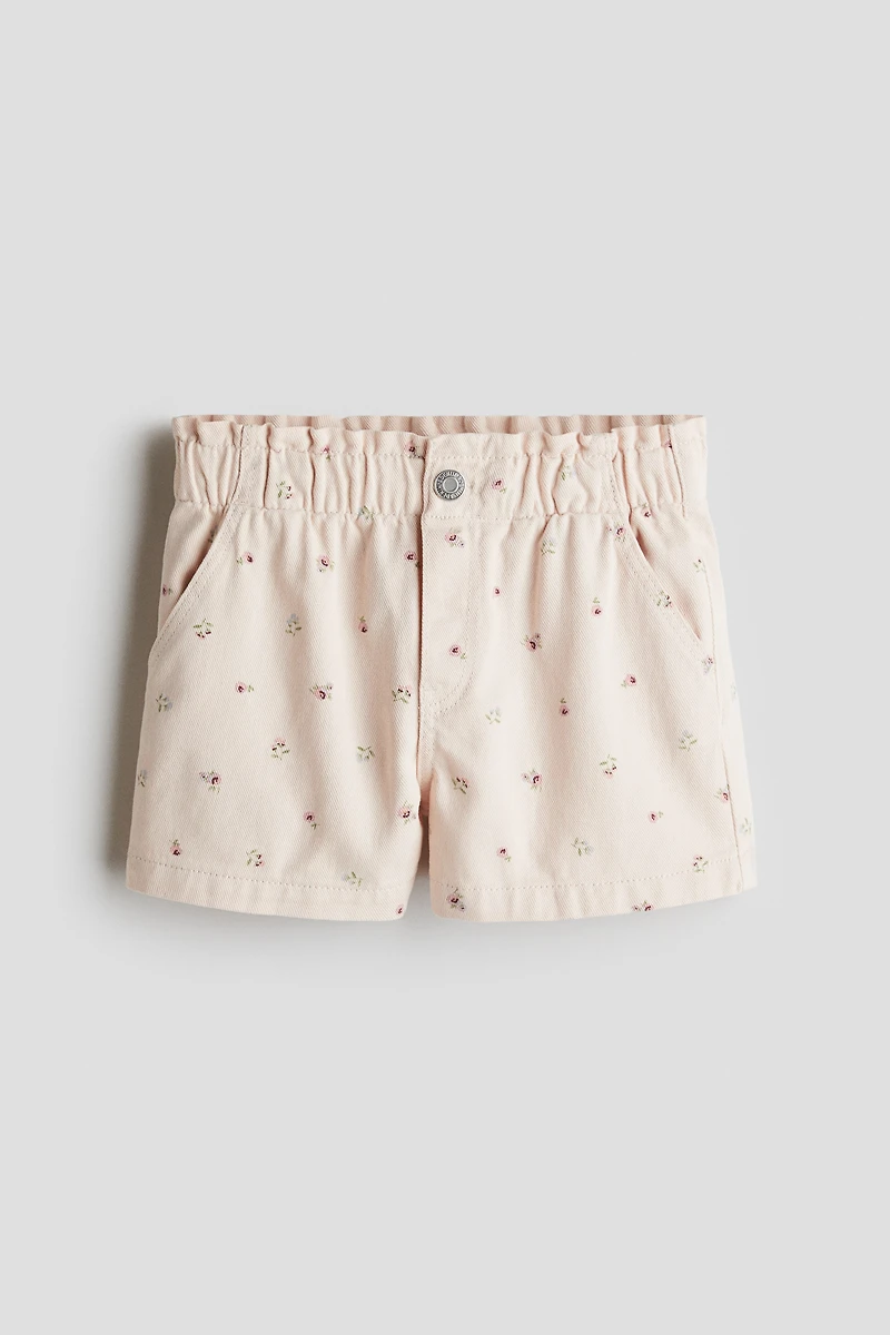 Short en sergé de coton