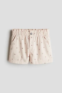 Short en sergé de coton