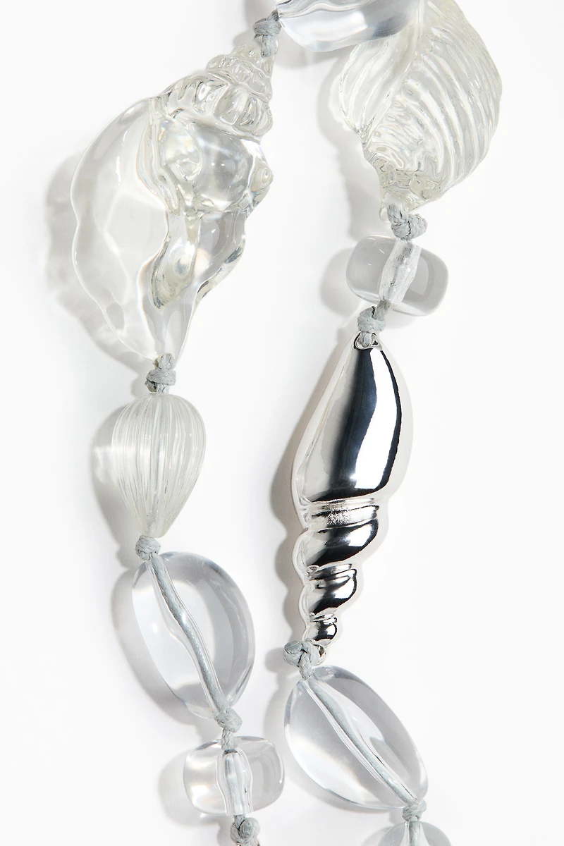 Beaded cord necklace