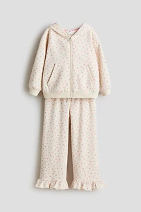 Ensemble 2 pièces en molleton imprimé