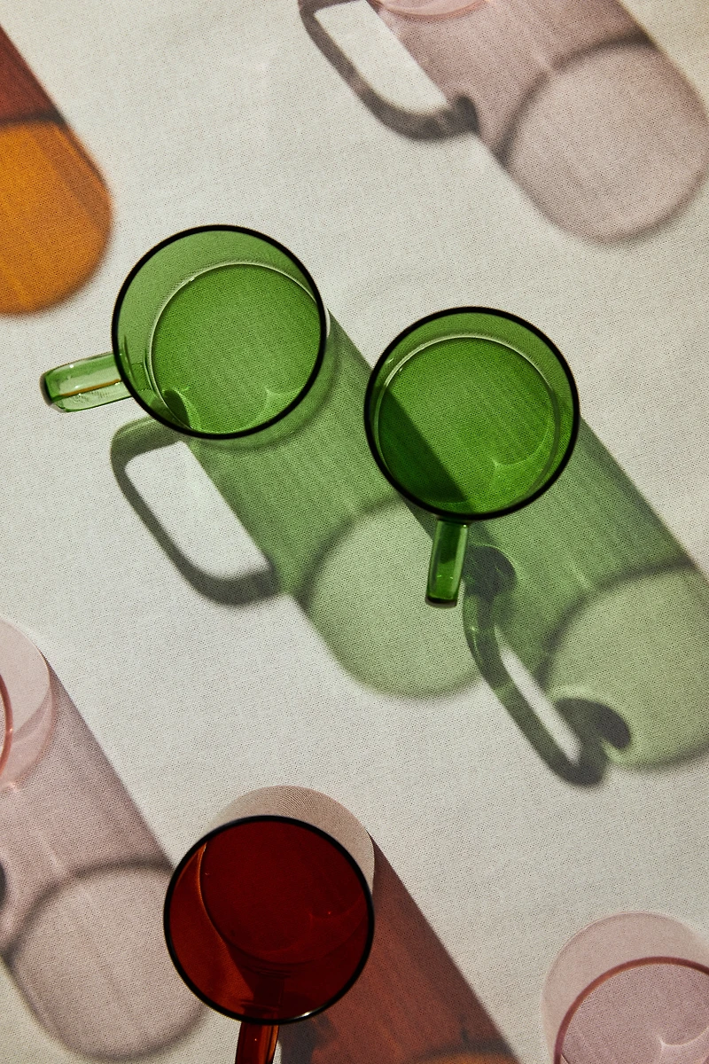 Lot de 2 tasses verre