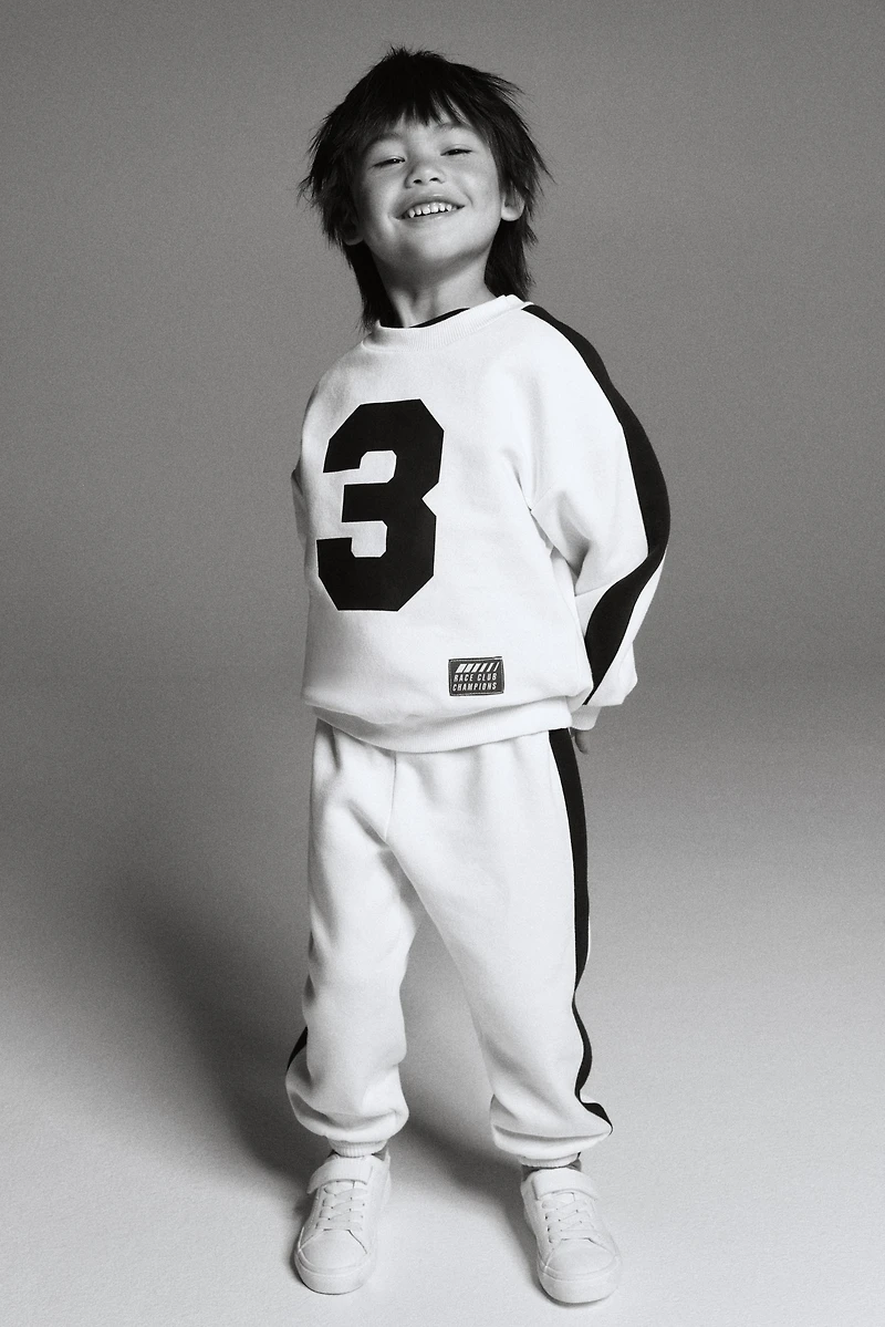 2-Piece Printed Sweatshirt and Joggers Set