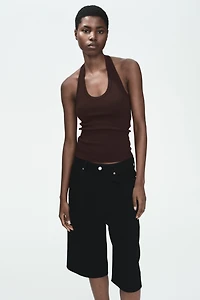 Cotton Halterneck Top