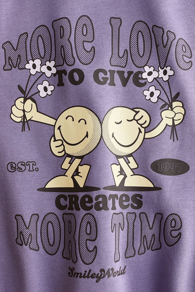 Chandail ample à motif imprimé