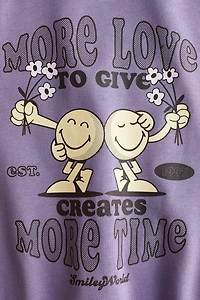 Chandail ample à motif imprimé