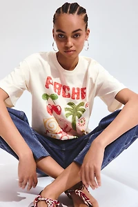 Oversized T-Shirt with Printed Motif