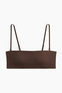 Soutien-gorge bandeau coussiné en jersey