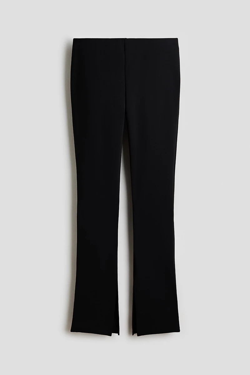 Pantalon taille élastique en jersey point de Rome