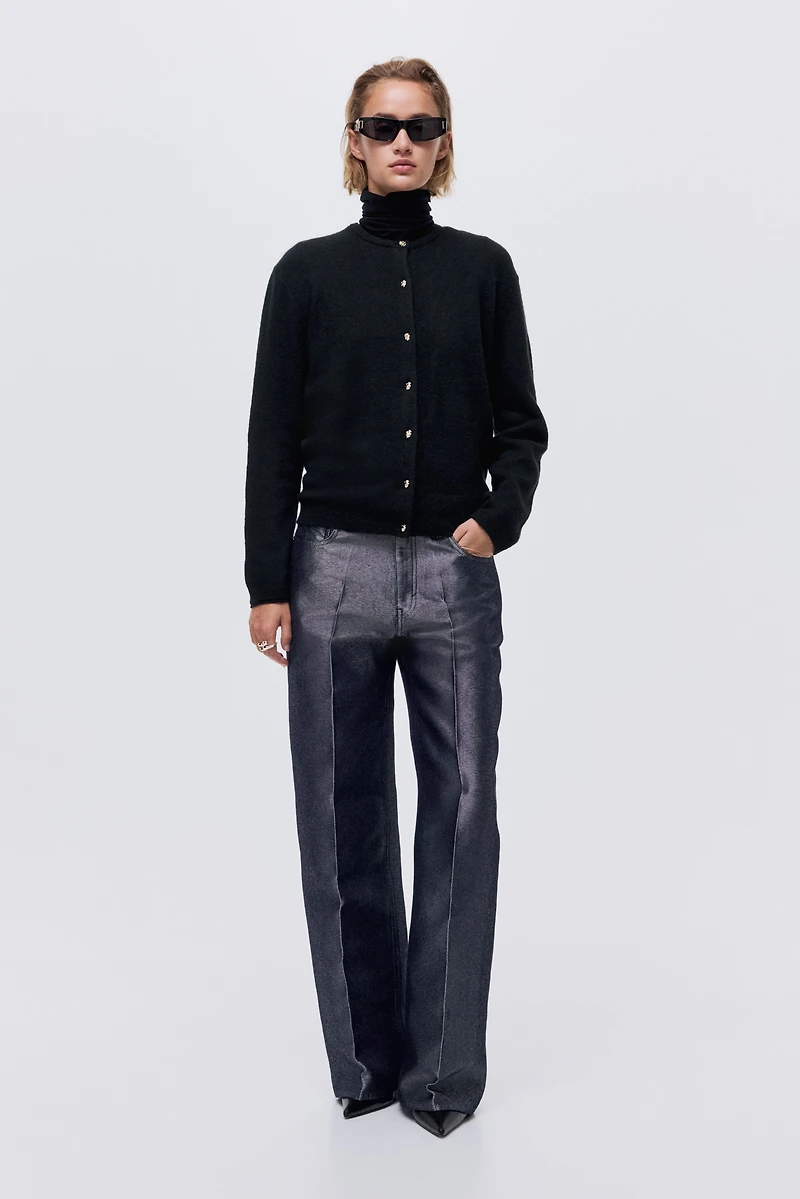Fine-Knit Cardigan