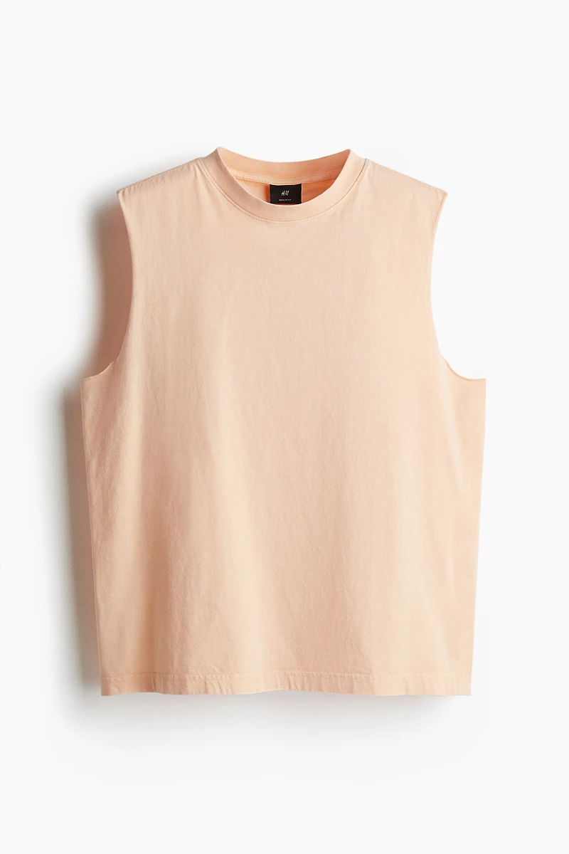 Regular-Fit Washed Tank Top