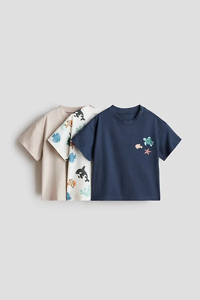 Lot de 3 T-shirts en coton