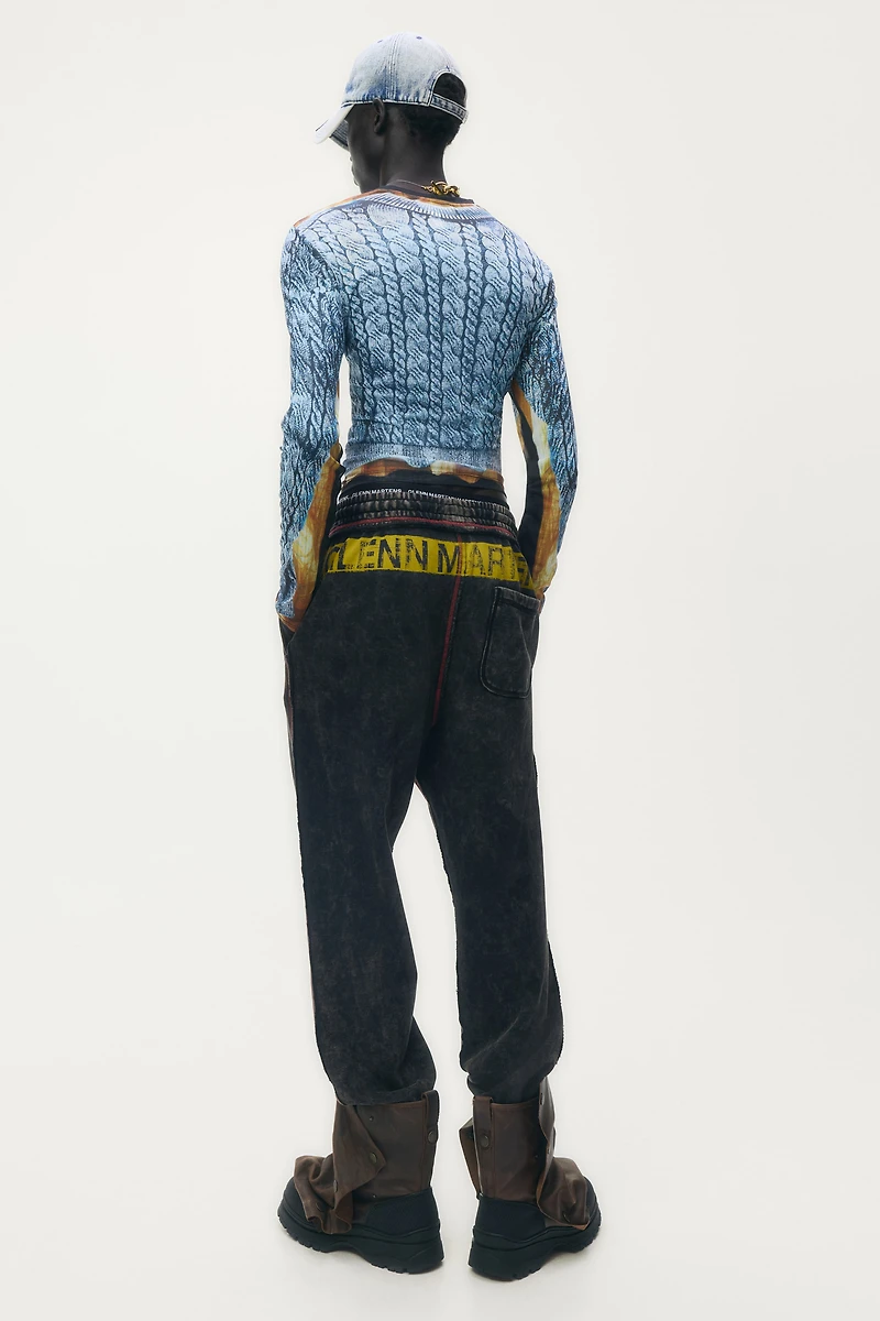 Pantalon en molleton imprimé