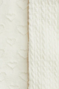 Lot de 2 collants en maille texturée