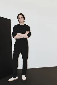 Four-Way Stretch Regular-Fit Pull-On Pants