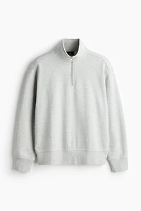 Loose Fit Half-Zip Sweatshirt