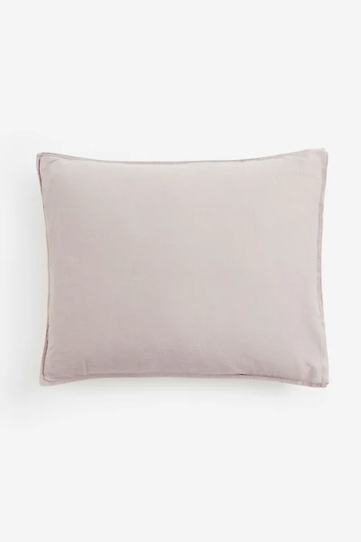Washed Linen-blend Pillowcase