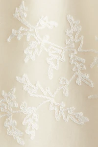Embroidered slip dress