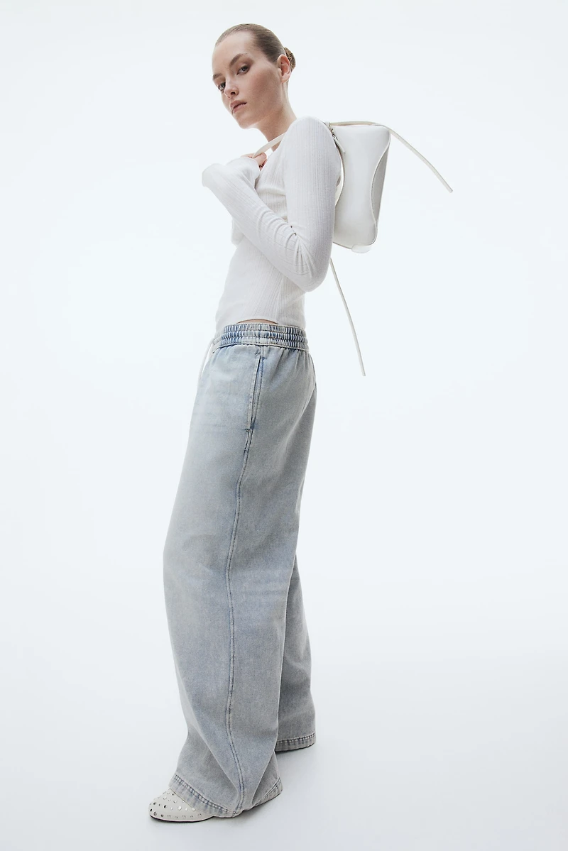 Denim Pull-on Pants