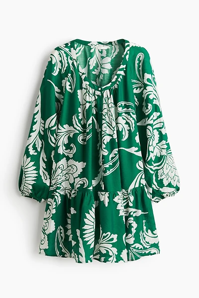 Button-Front Tunic Dress