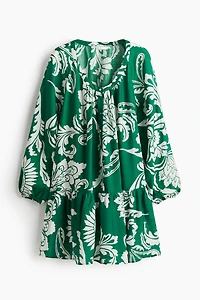 Button-Front Tunic Dress