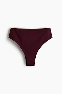 High Waist Cheeky Bikini Bottoms