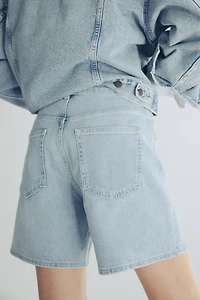 High-Waist Denim Shorts