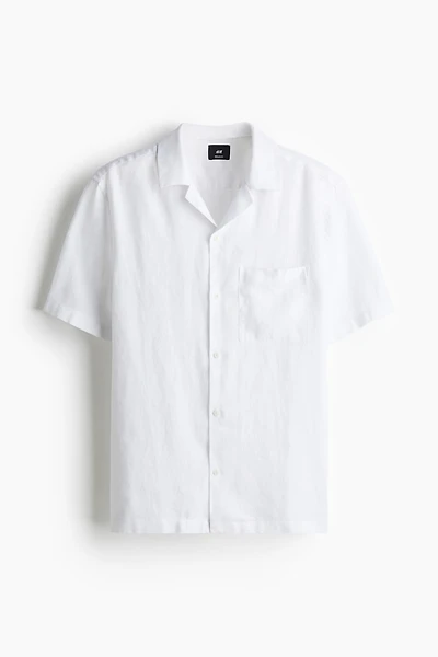 Regular-Fit Linen Resort Shirt